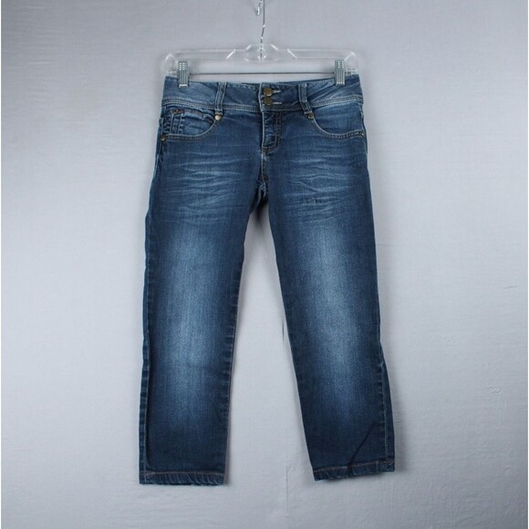 Sudio F Jeans Womens 6 Blue High Waist Denim Fashion 2 Button Closure Skinny - Picture 1 of 16